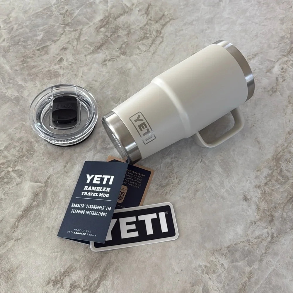 YETI RAMBLER 20 OZ TRAVEL MUG
WITH STRONGHOLD LID CAPE TAUPE - Picture 11 of 14